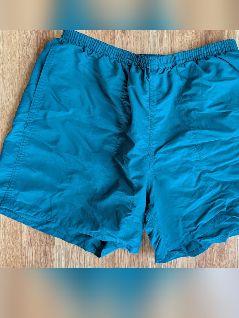 Patagonia Teal 5" baggies Size L